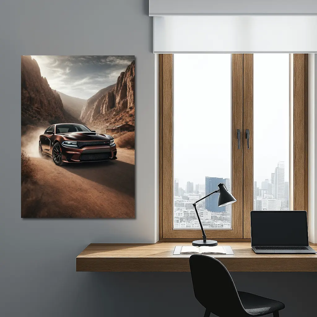 Dodge Charger SRT Hellcat Canyon Dust Road – Wall Art