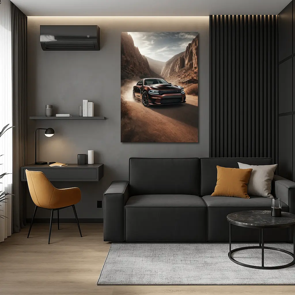 Dodge Charger SRT Hellcat Canyon Dust Road – Wall Art