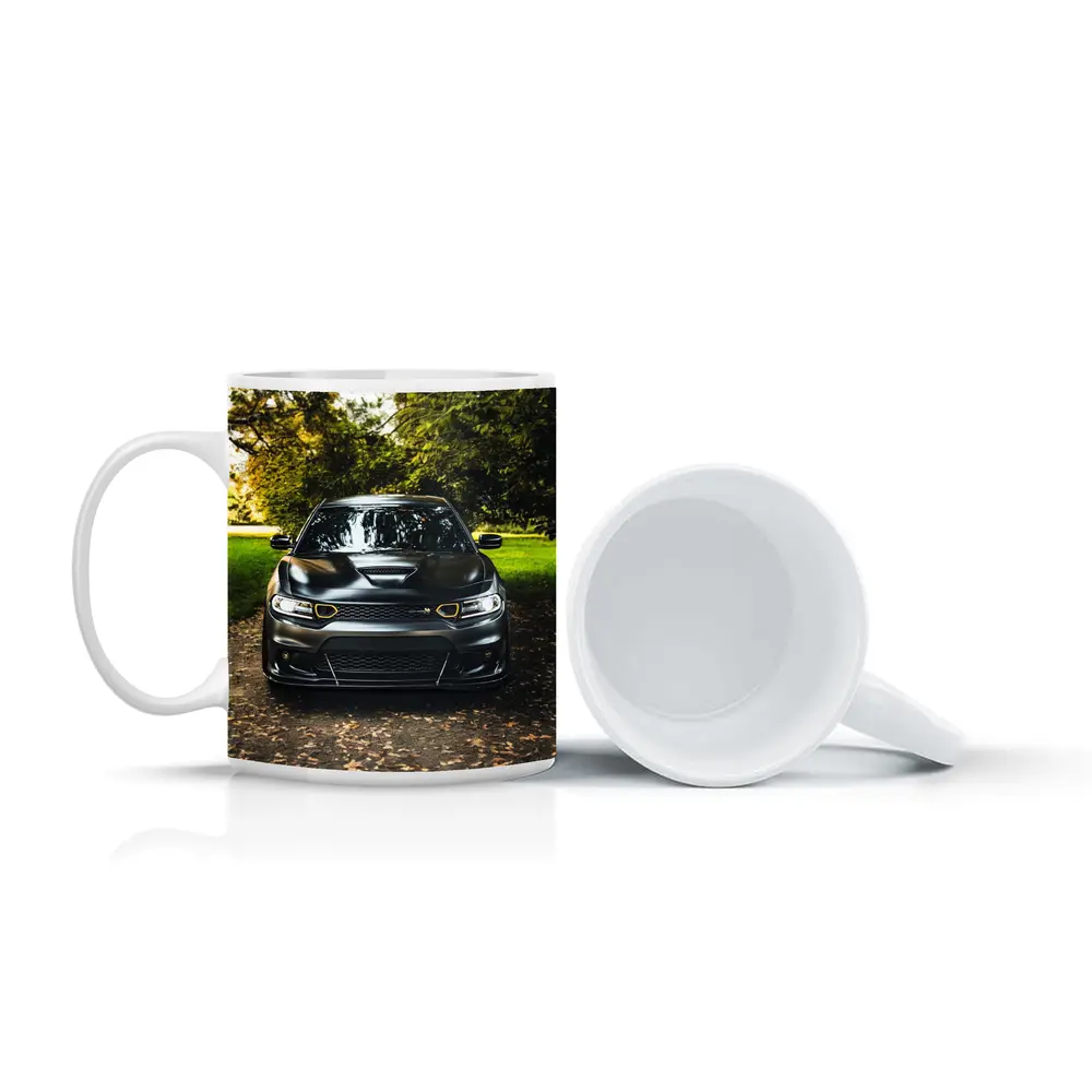 Dodge Charger Matte Black Park Setting – Mugs