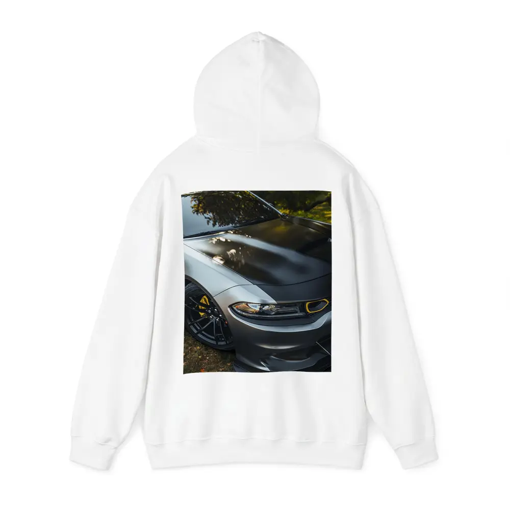 Dodge Charger Matte Gray Yellow Details Outdoors – Hoodies