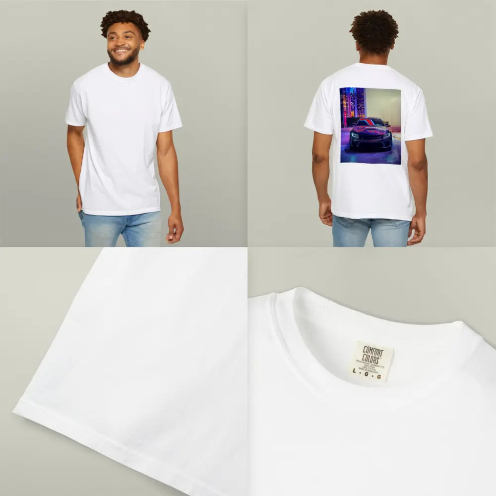 Dodge Charger Neon City Night Street – T-Shirts