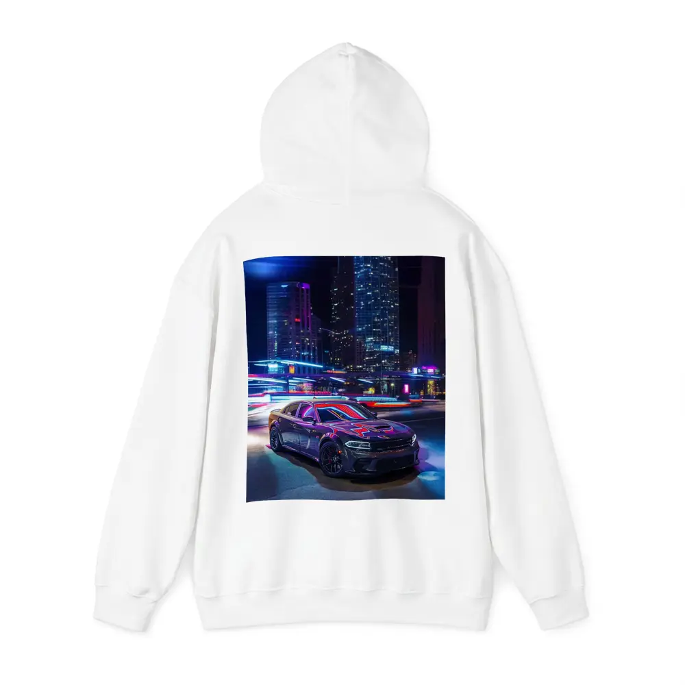 Dodge Charger Neon City Night Street – Hoodies