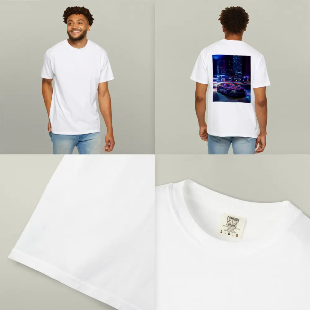 Dodge Charger Neon City Night Street – T-Shirts