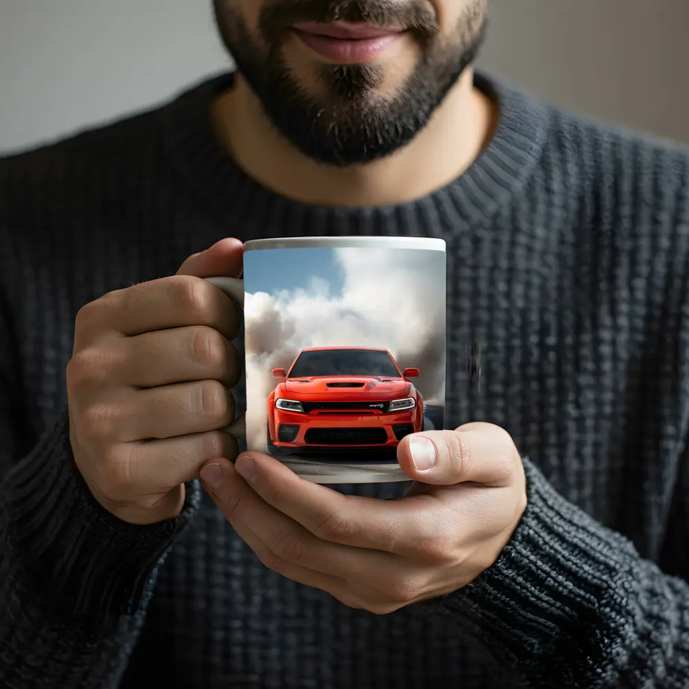 Dodge Charger SRT Burnout Smoke Track – Mugs