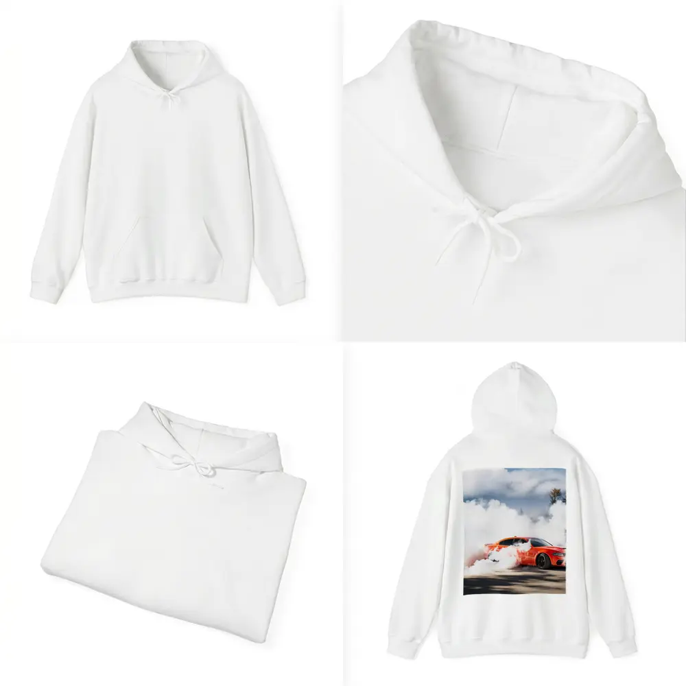 Dodge Charger Burnout Smoke Orange Muscle Car – Hoodies
