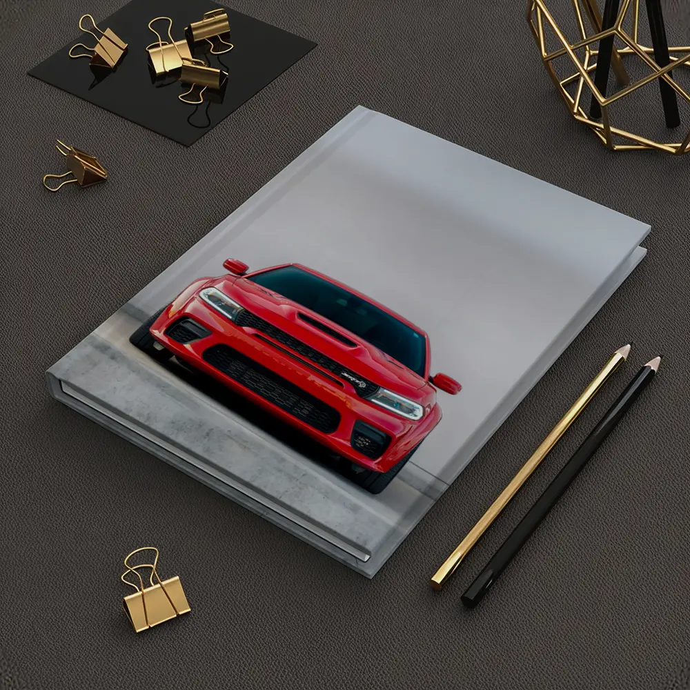 Red Dodge Charger SRT Hellcat Front View – Notebooks