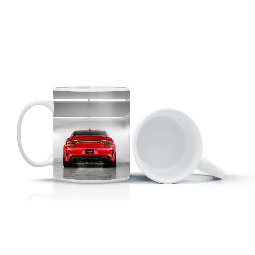 Dodge Charger Red Rear View Garage – Mugs