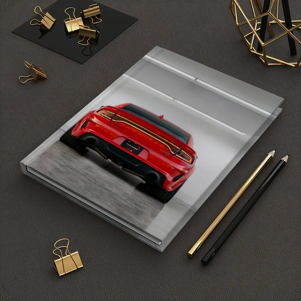 Dodge Charger Red Rear View Garage – Notebooks