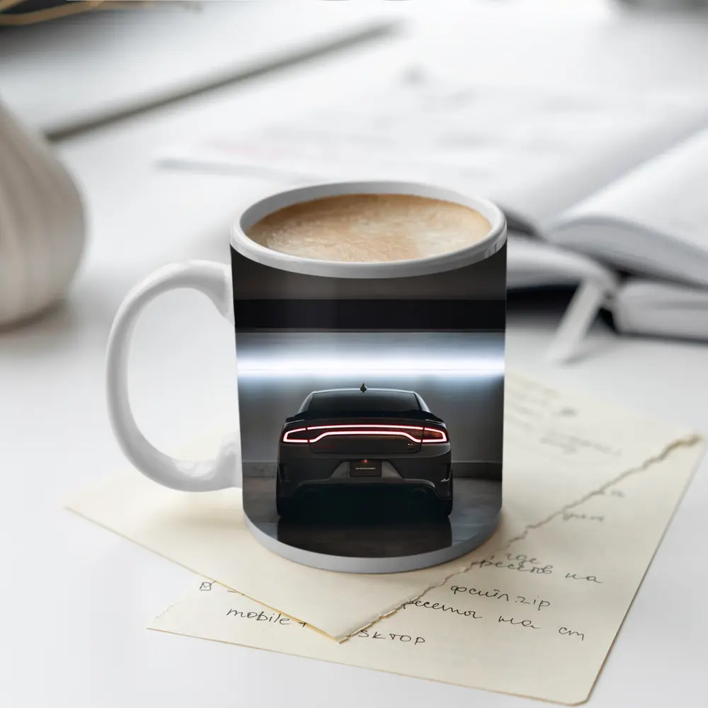 Dodge Charger Rear View Underground Parking – Mugs
