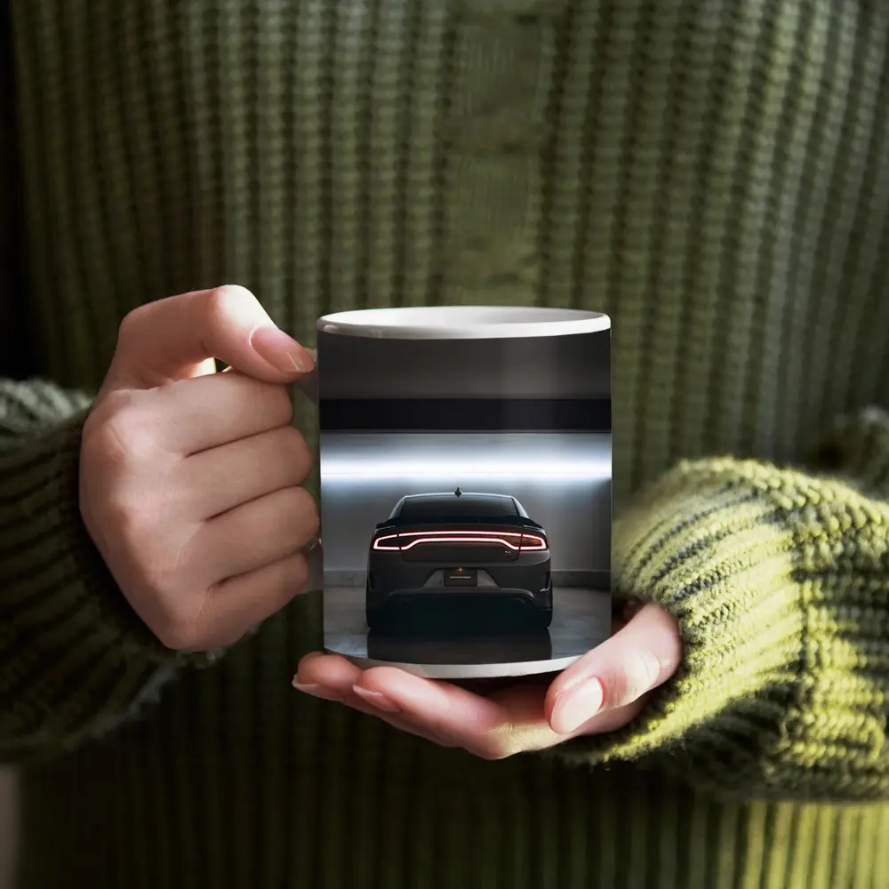 Dodge Charger Rear View Underground Parking – Mugs