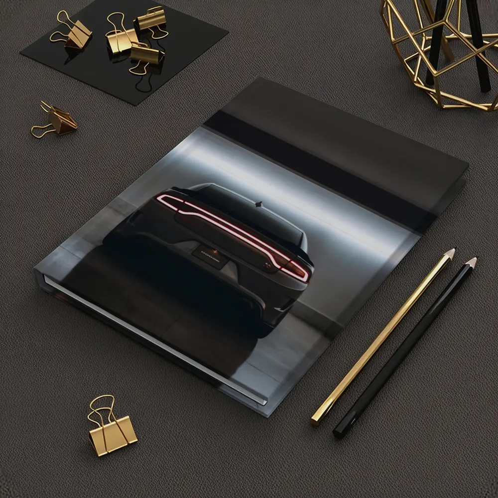 Dodge Charger Rear View Underground Parking – Notebooks