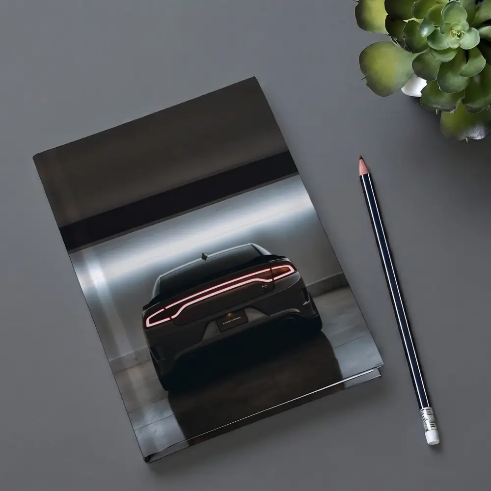 Dodge Charger Rear View Underground Parking – Notebooks