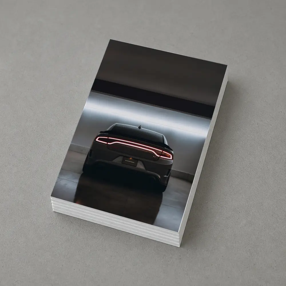 Dodge Charger Rear View Underground Parking – Postcards