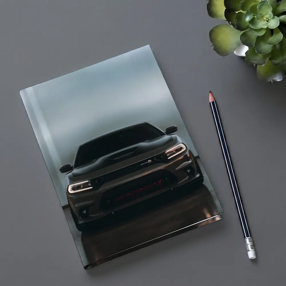Dodge Charger Dark Front View Studio – Notebooks