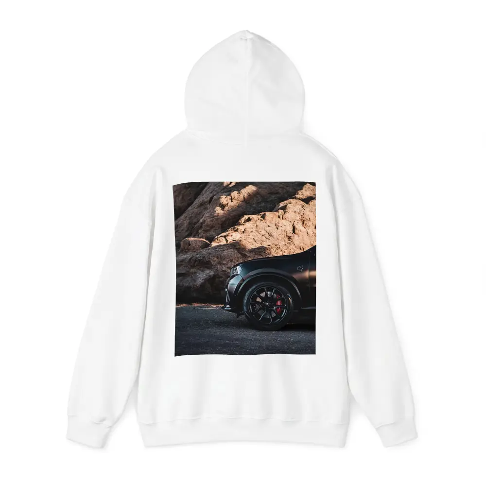 Dodge Durango Black Matte Rocky Mountain Background – Hoodies