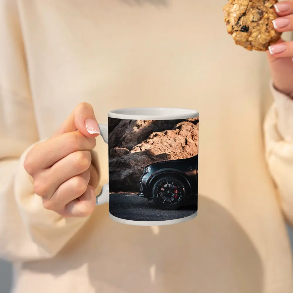 Dodge Durango Black Matte Rocky Mountain Background – Mugs