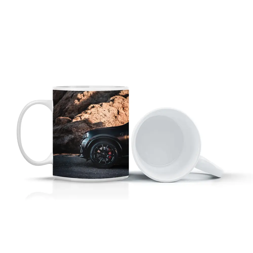 Dodge Durango Black Matte Rocky Mountain Background – Mugs
