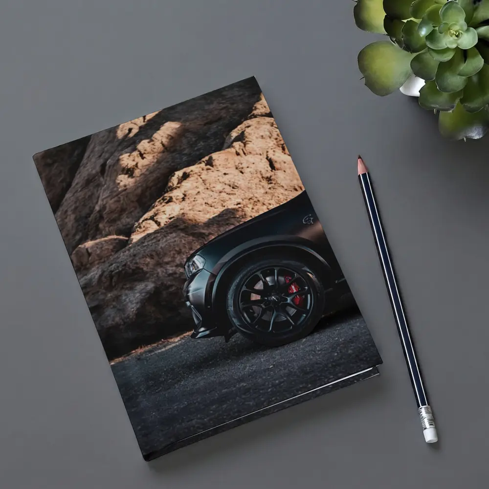 Dodge Durango Black Matte Rocky Mountain Background – Notebooks