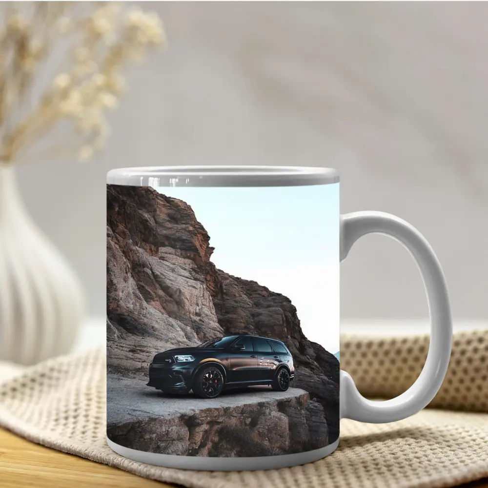 Dodge Durango Black Rocky Mountain Backdrop – Mugs
