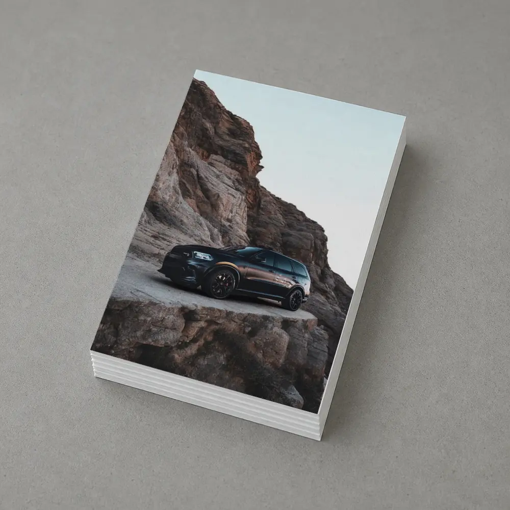 Dodge Durango Black Rocky Mountain Backdrop – Postcards