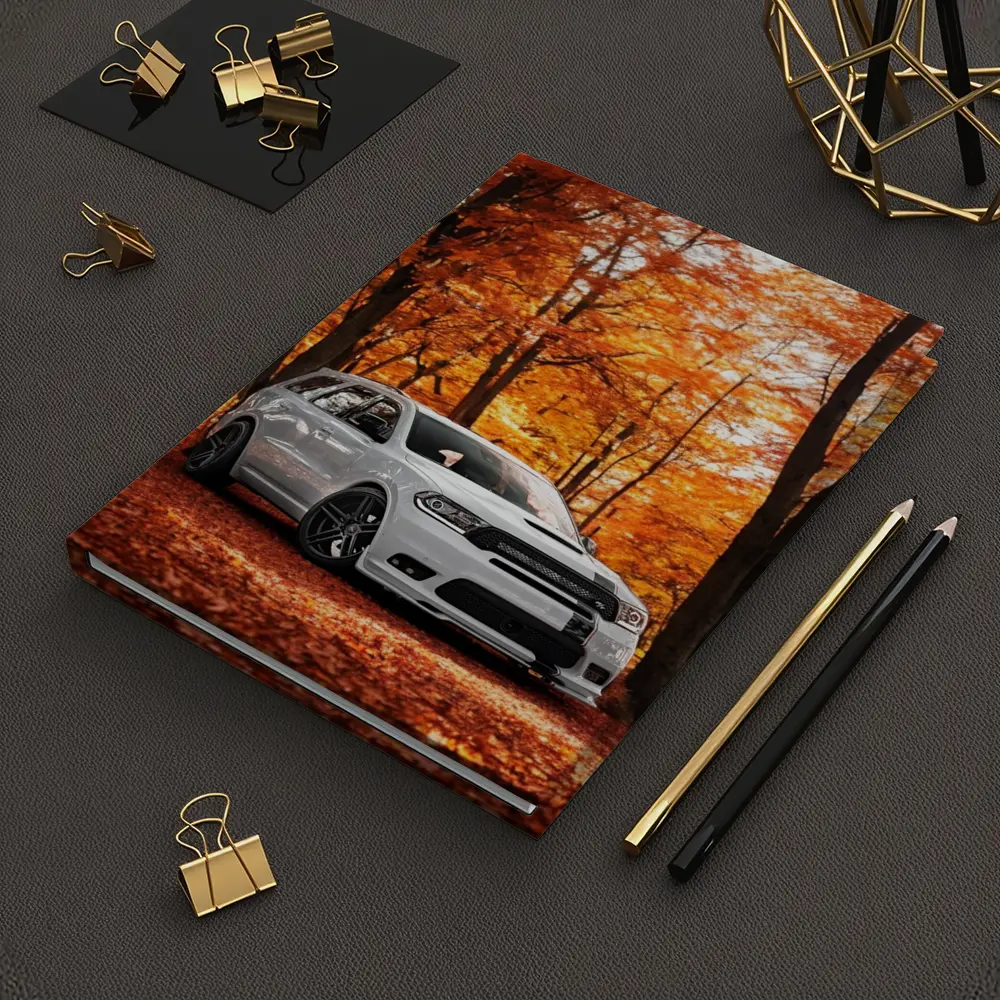 Dodge Durango White SUV Autumn Forest – Notebooks