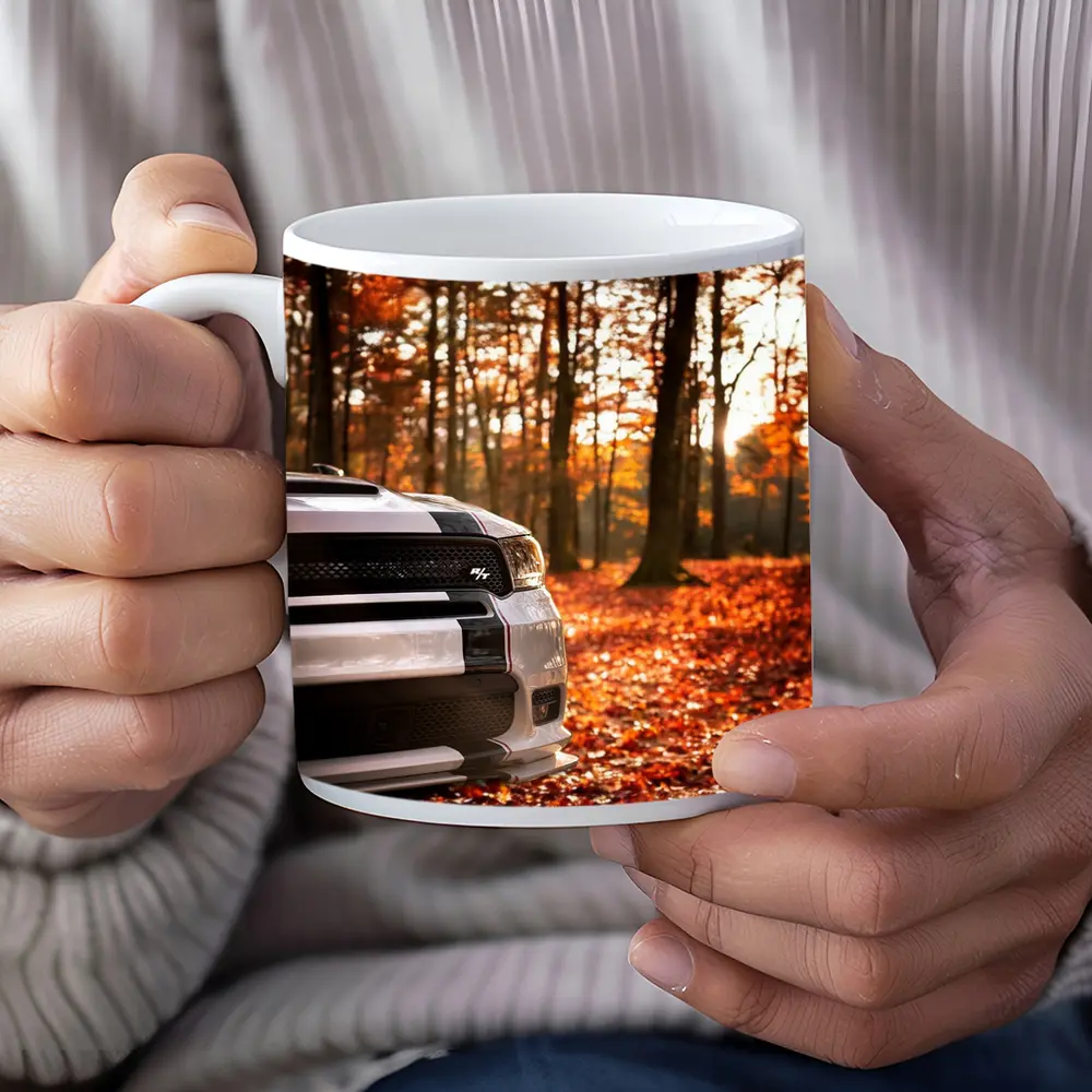 Dodge Durango RT White Autumn Forest – Mugs
