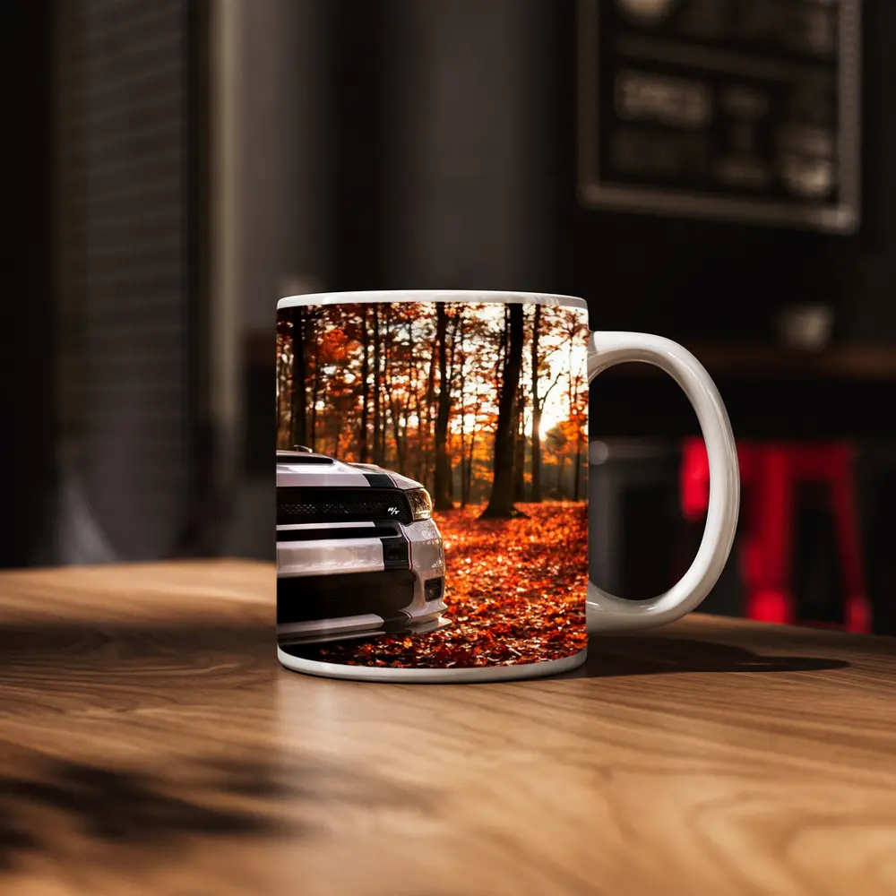 Dodge Durango RT White Autumn Forest – Mugs
