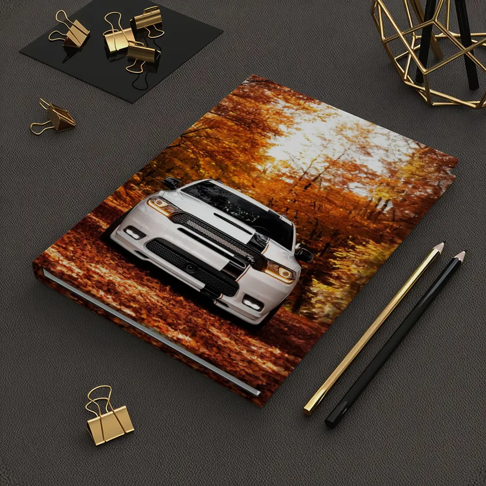 Dodge Durango White SUV Autumn Forest – Notebooks