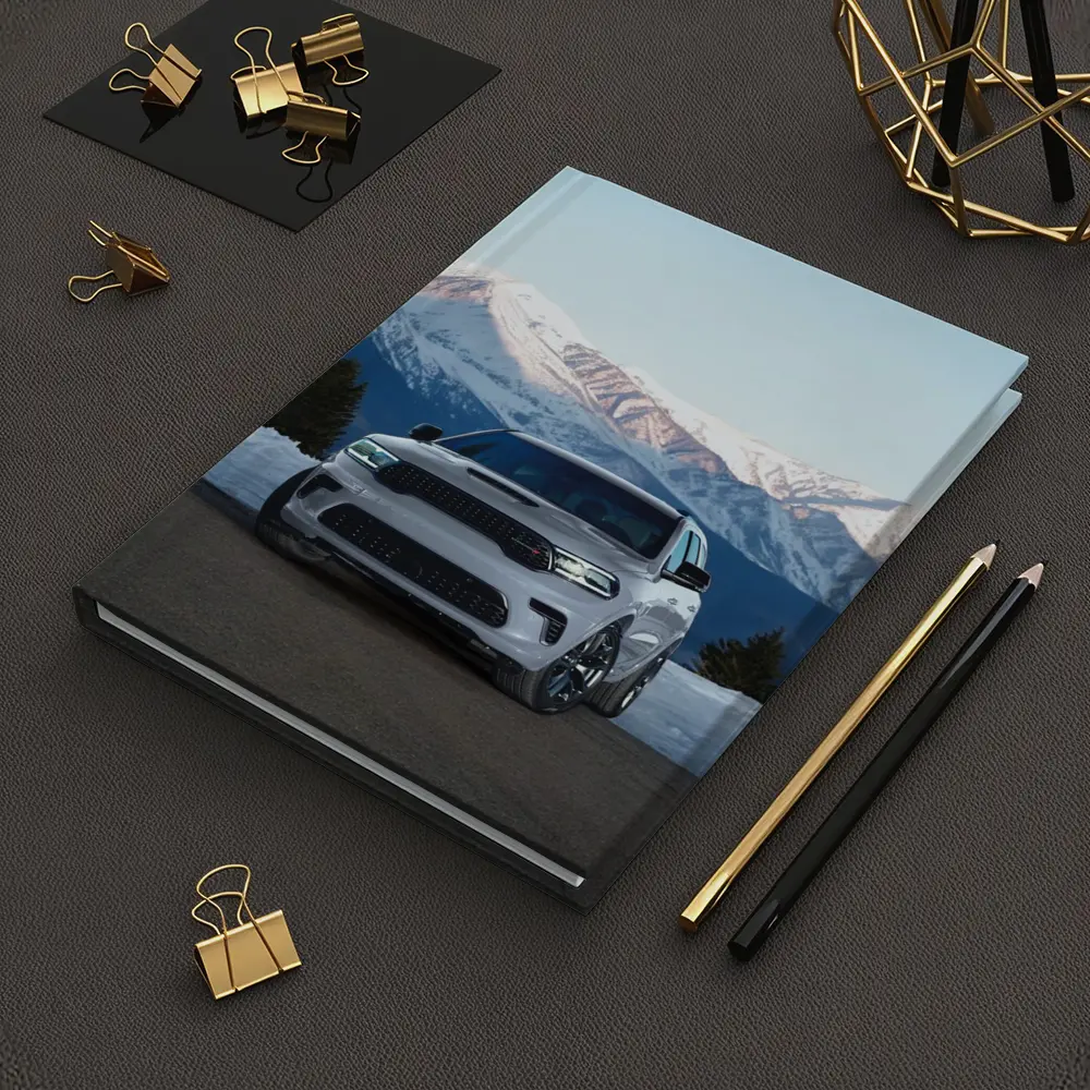 Dodge Durango White SUV Snow Mountains – Notebooks