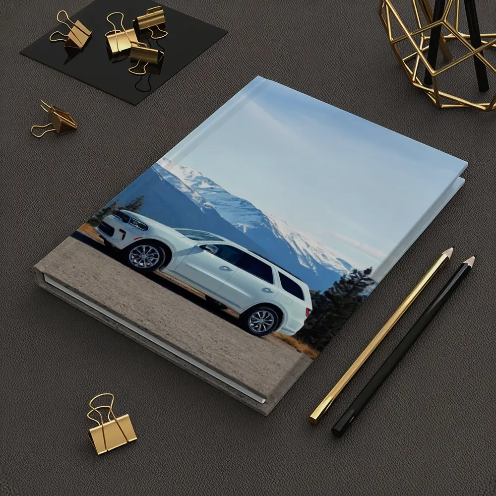 Dodge Durango SUV Snow Capped Mountain Backdrop – Notebooks