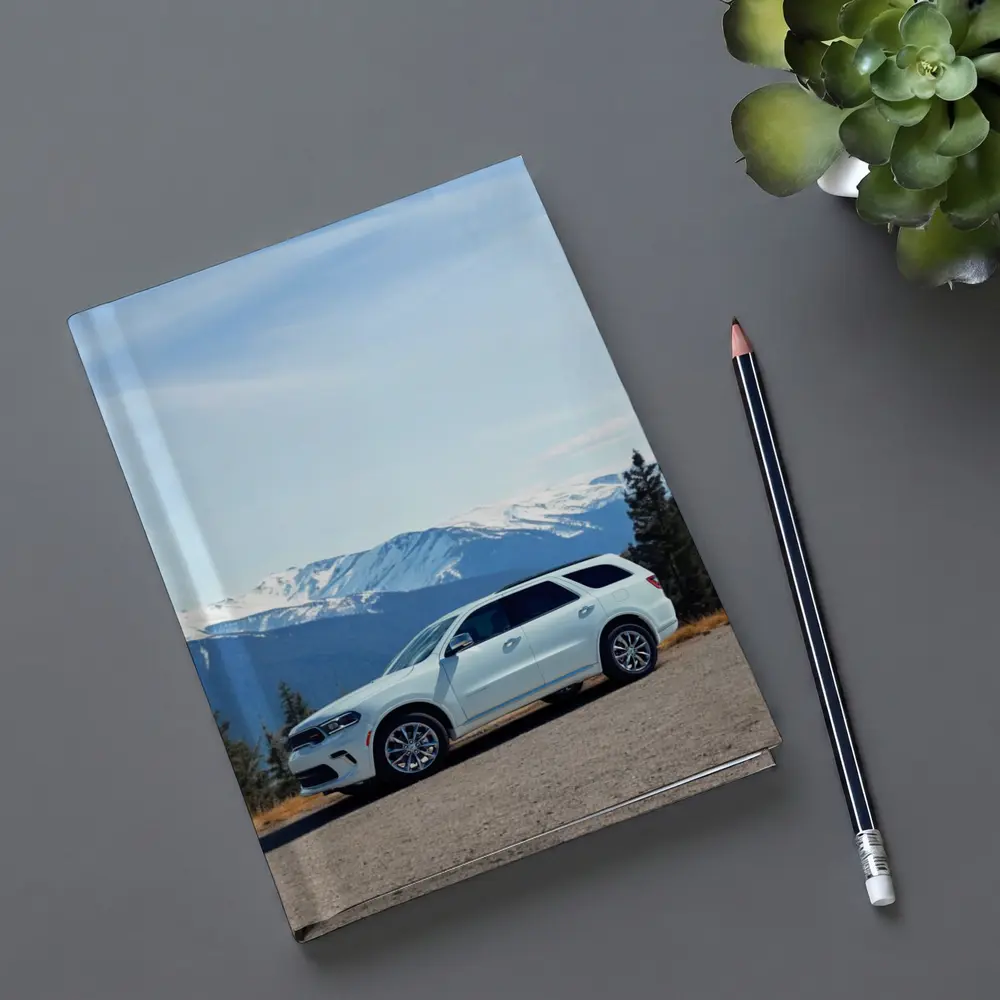 Dodge Durango SUV Snow Capped Mountain Backdrop – Notebooks