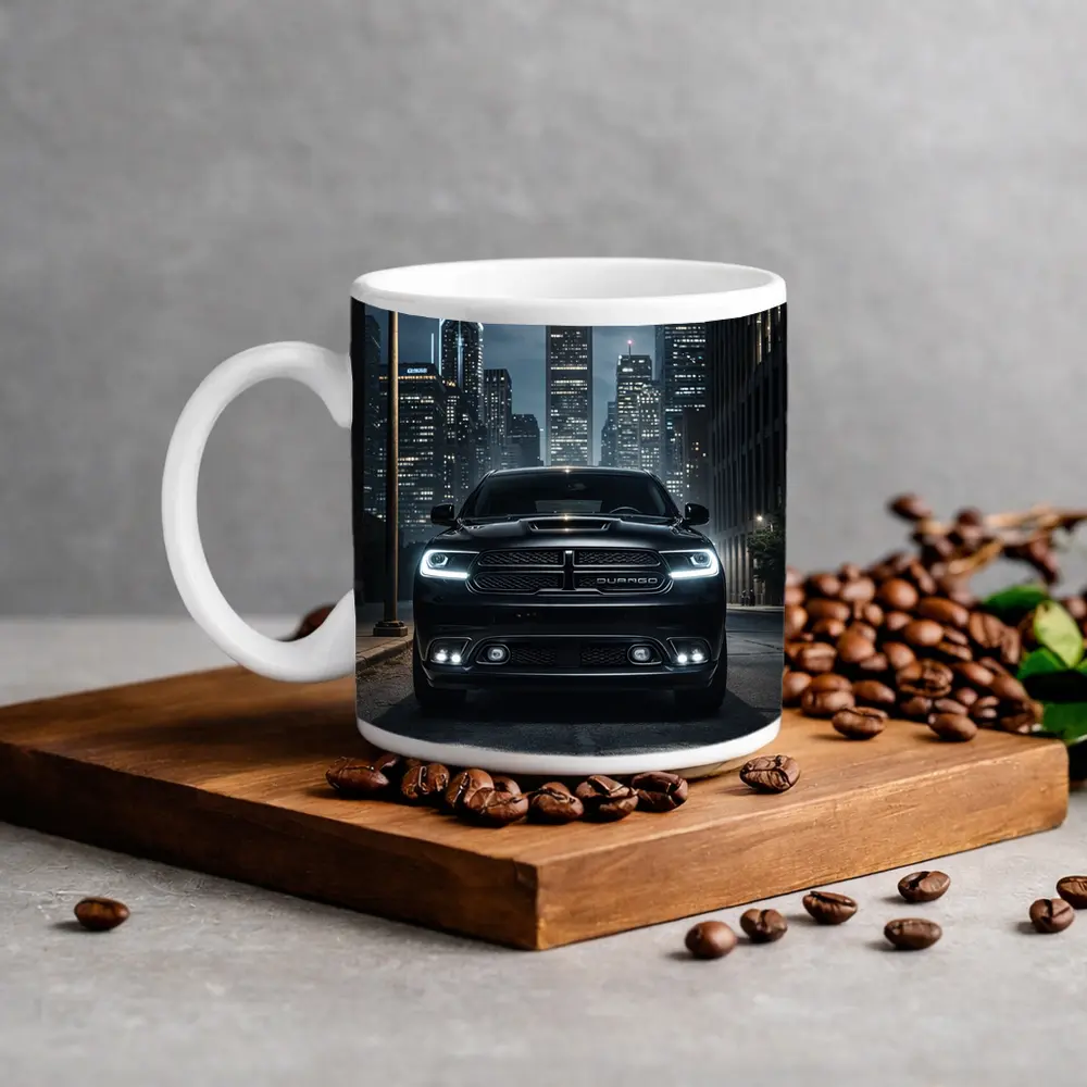 Dodge Durango Black SUV City Night – Mugs