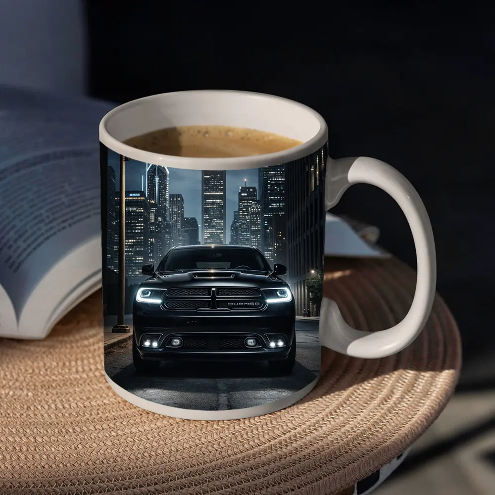 Dodge Durango Black SUV City Night – Mugs
