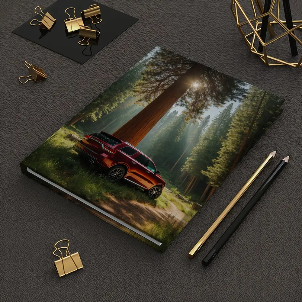 Dodge Durango Red SUV Forest Setting – Notebooks