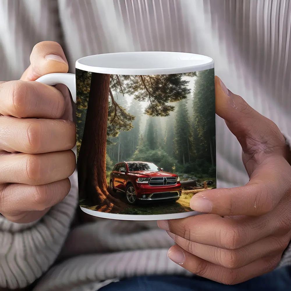 Dodge Durango SUV Deep Forest Setting – Mugs