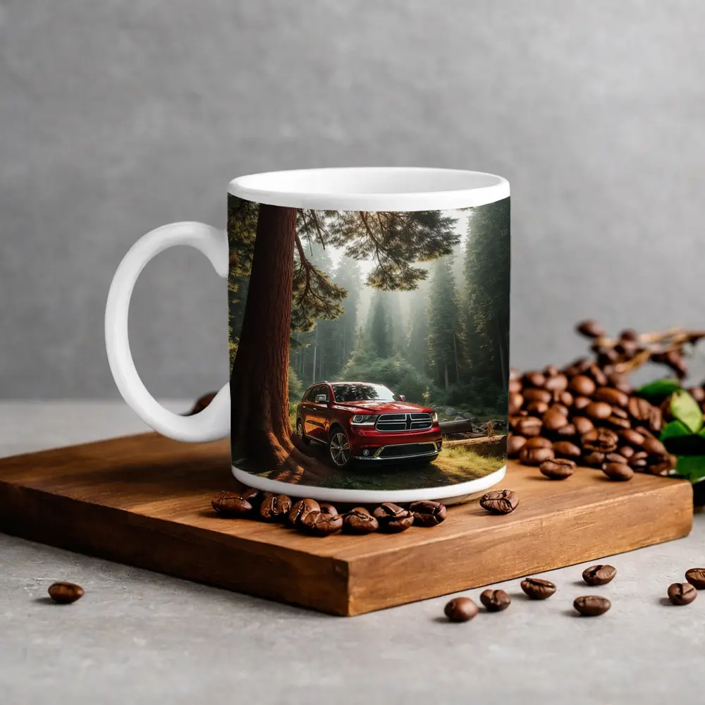 Dodge Durango SUV Deep Forest Setting – Mugs