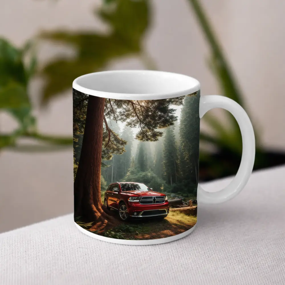 Dodge Durango SUV Deep Forest Setting – Mugs