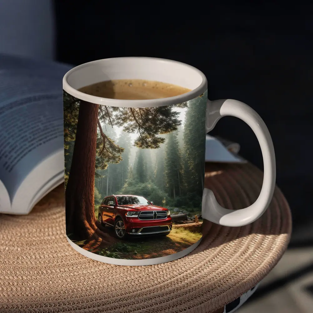 Dodge Durango SUV Deep Forest Setting – Mugs