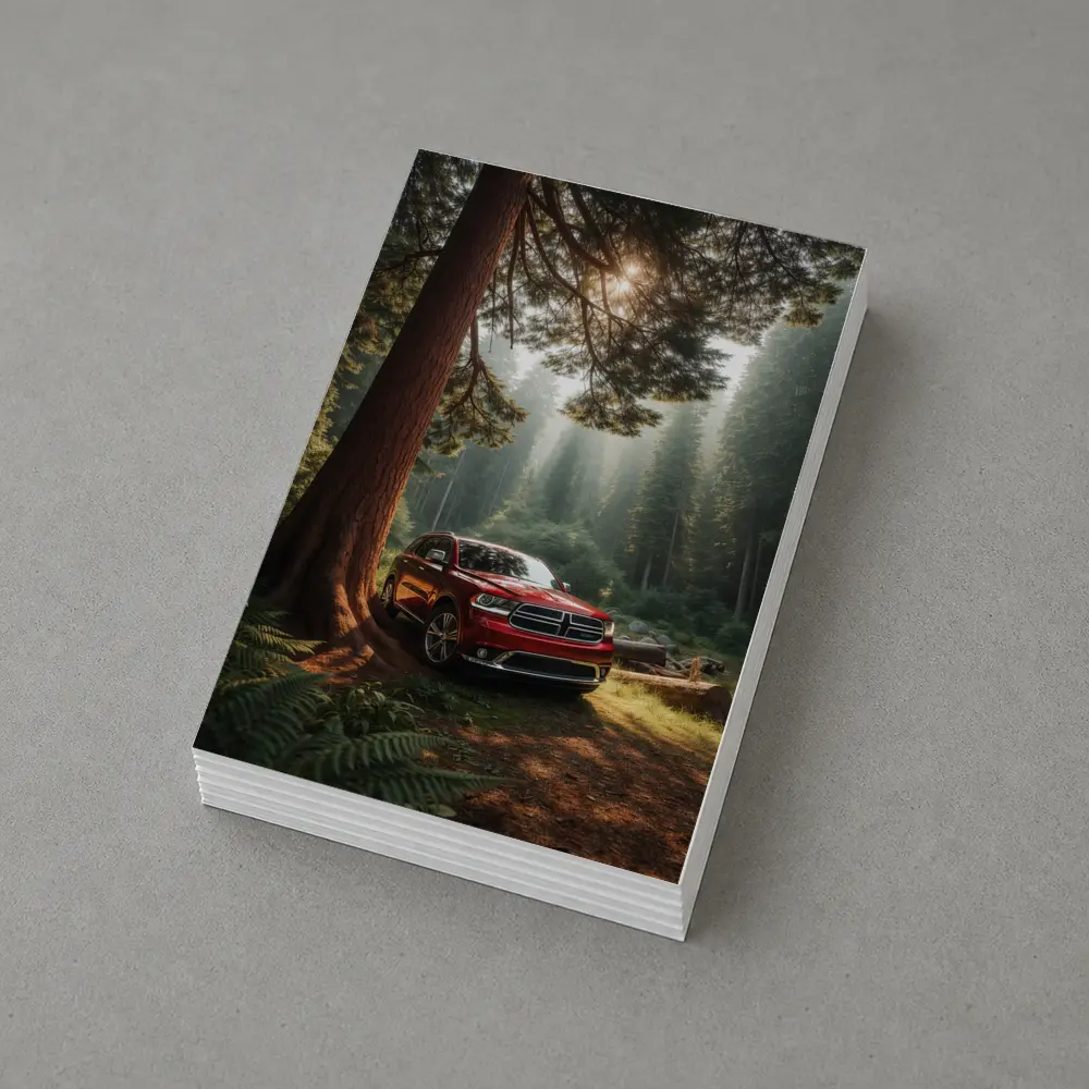 Dodge Durango SUV Deep Forest Setting – Postcards