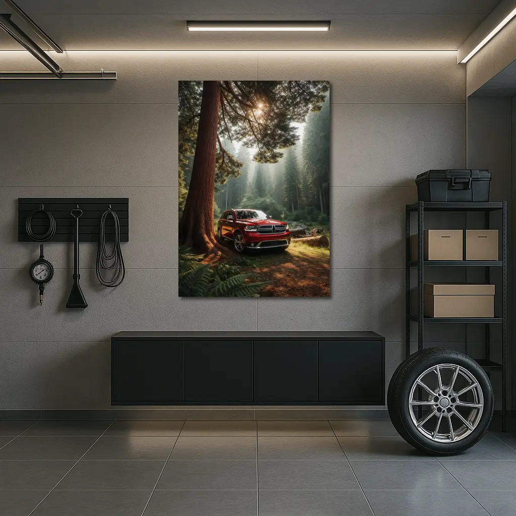 Dodge Durango SUV Deep Forest Setting – Wall Art