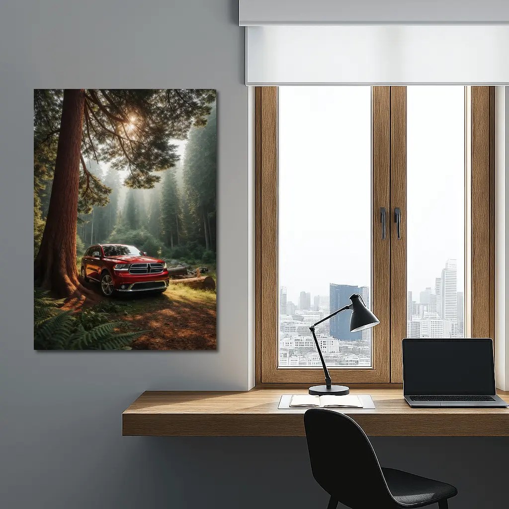 Dodge Durango SUV Deep Forest Setting – Wall Art