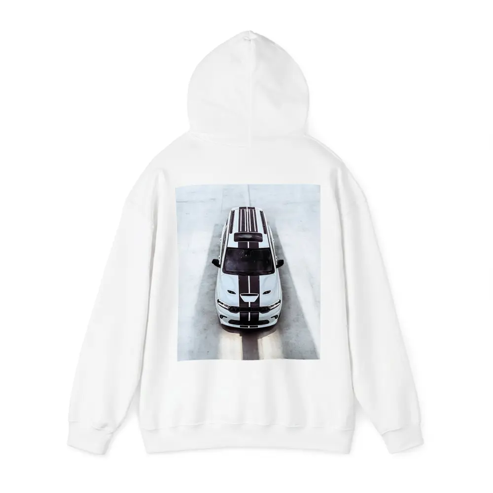 Dodge Durango SRT White Racing Stripes Overhead – Hoodies