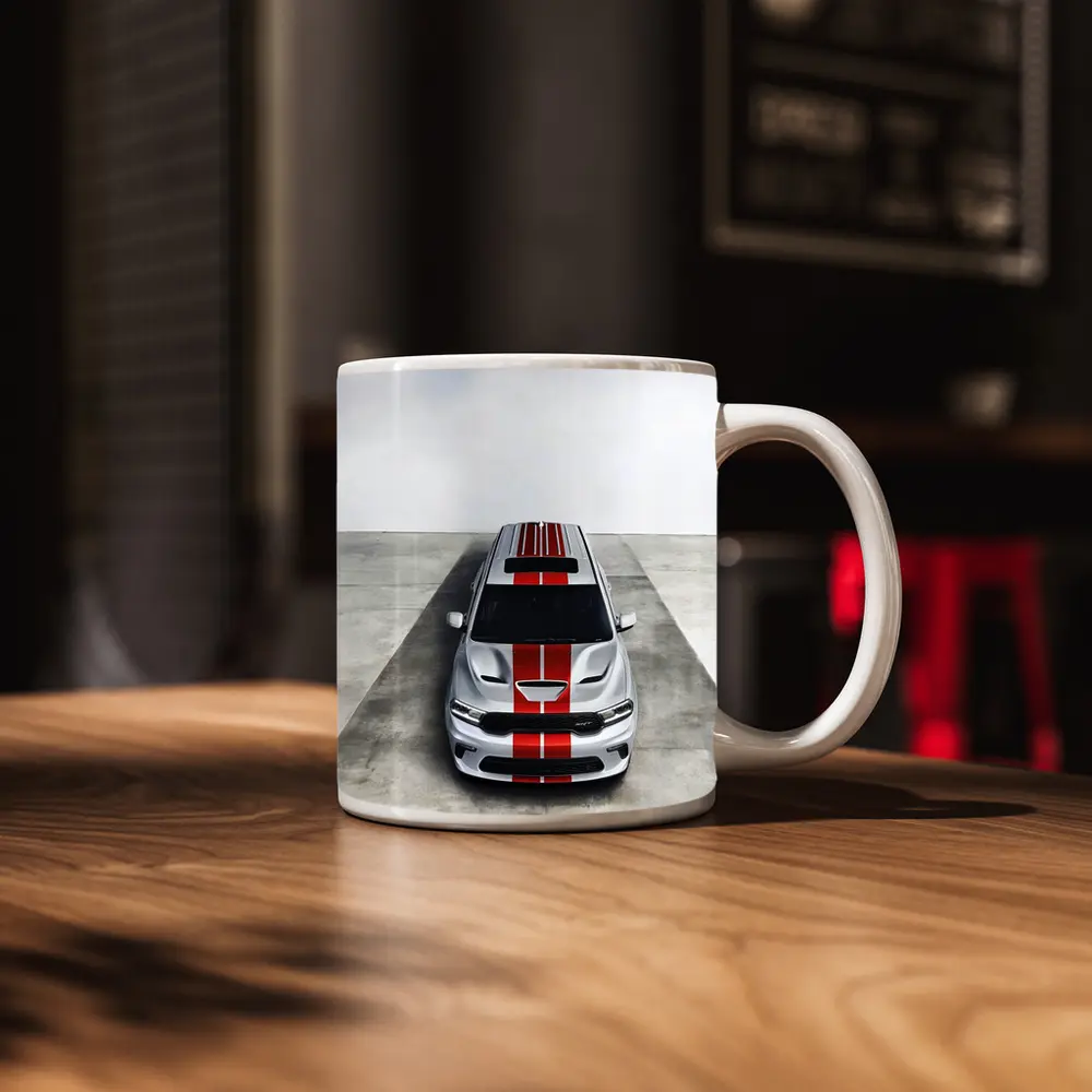 Dodge Durango SRT Silver Red Stripes Studio – Mugs