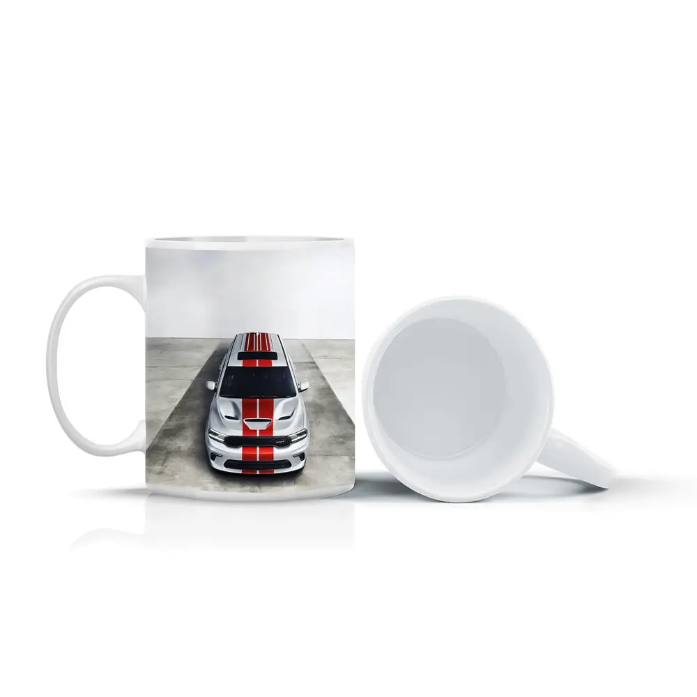 Dodge Durango SRT Silver Red Stripes Studio – Mugs