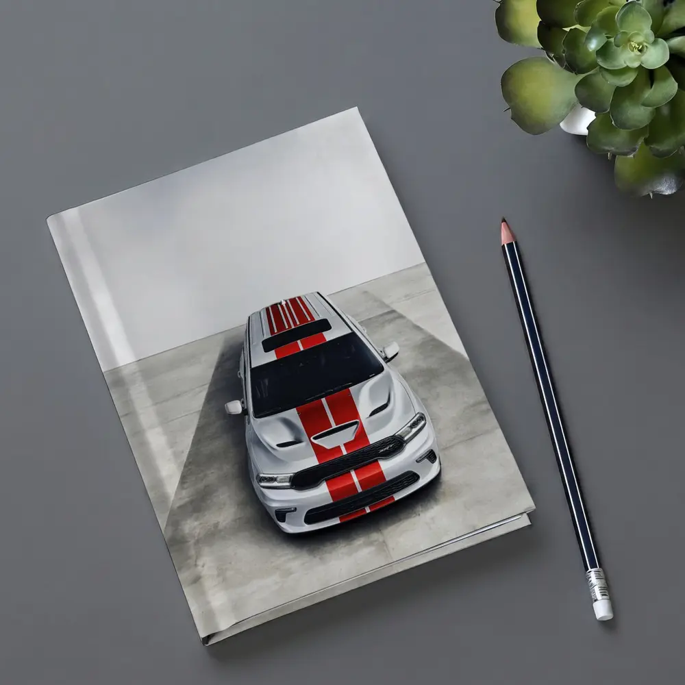 Dodge Durango SRT Silver Red Stripes Studio – Notebooks