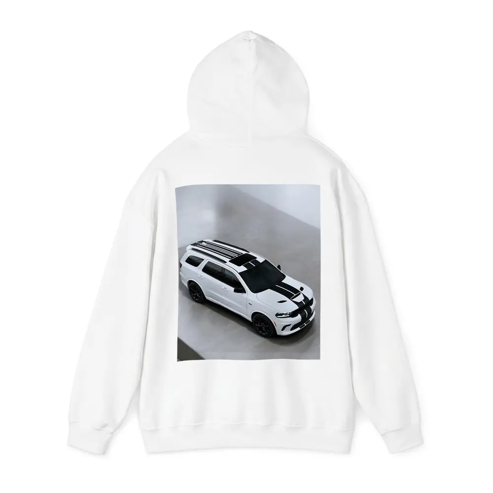 Dodge Durango SRT White Racing Stripes Studio – Hoodies