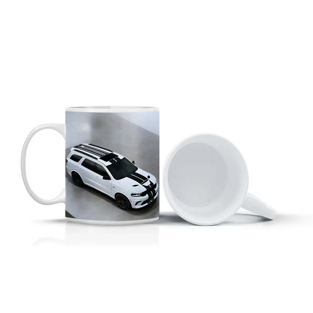 Dodge Durango SRT White Racing Stripes Studio – Mugs