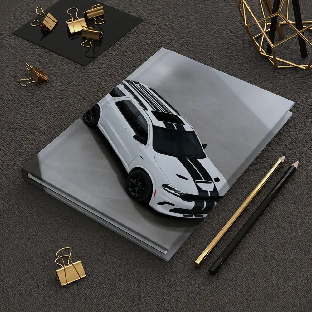 Dodge Durango SRT White Racing Stripes Studio – Notebooks