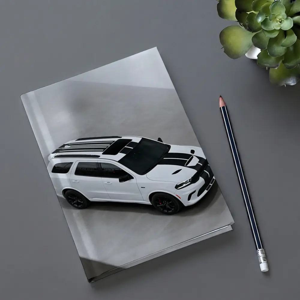 Dodge Durango SRT White Racing Stripes Studio – Notebooks