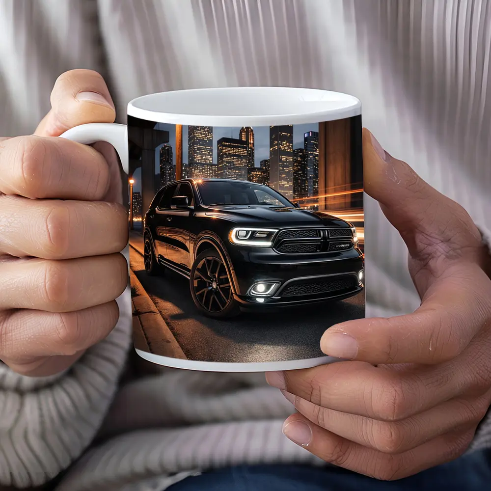 Dodge Durango Black SUV City Night – Mugs